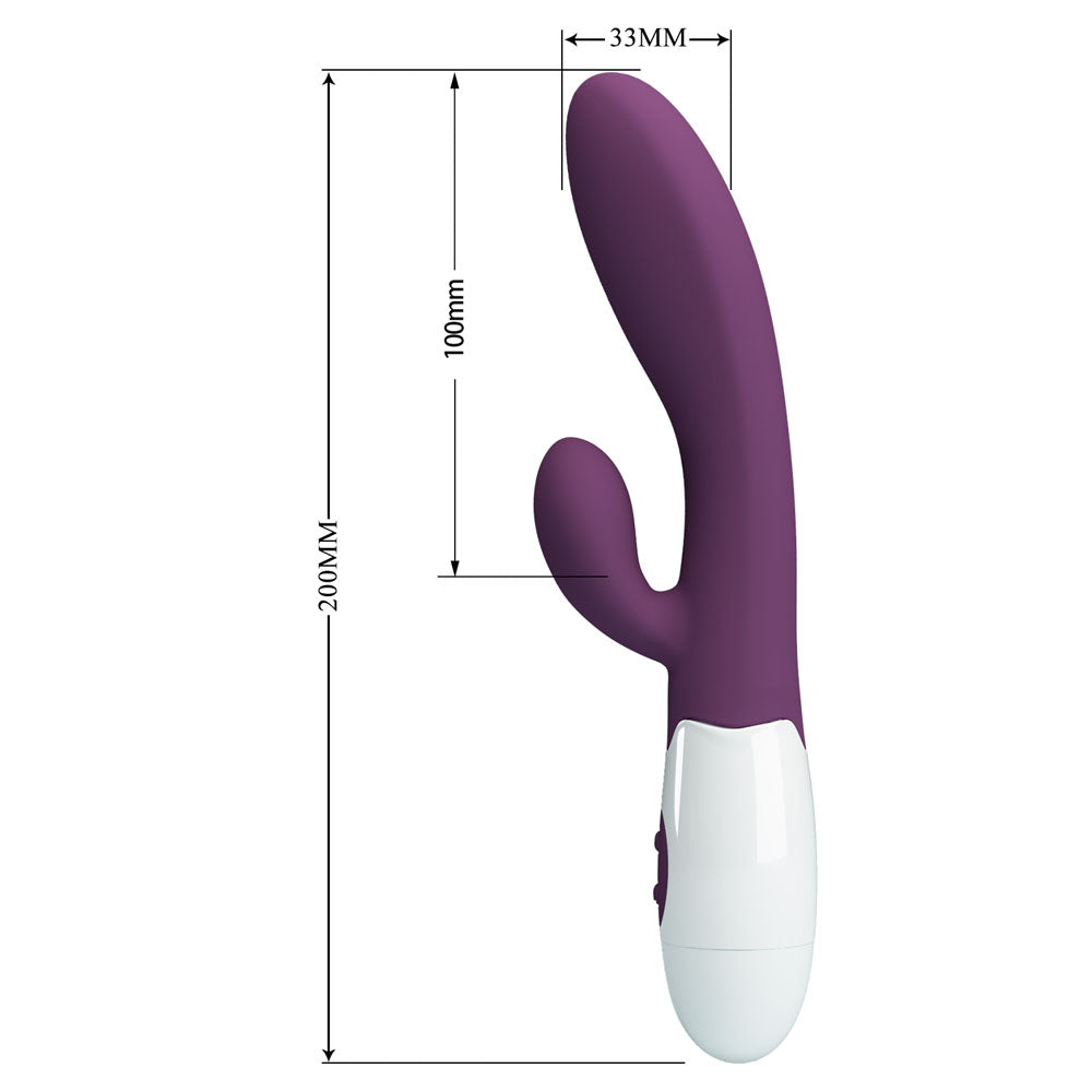 Party Up BEN Classic Vibe - Purple - Purple 20 cm Rabbit Vibrator